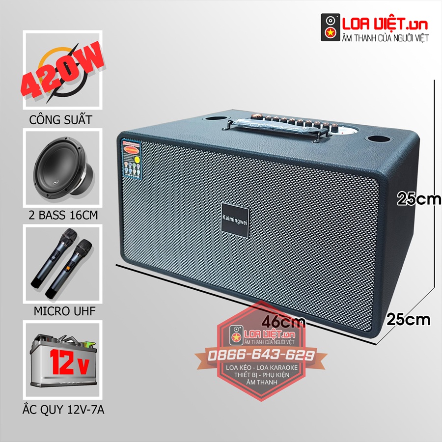 Loa xách tay karaoke Kaimingwei KA-66